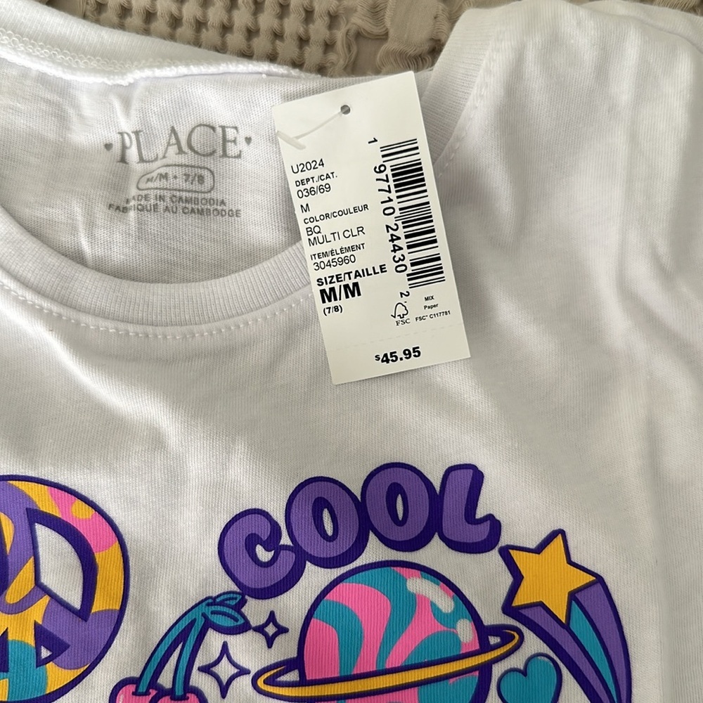 Children’s place girls t-shirts 4 pack - Picture 6 of 6